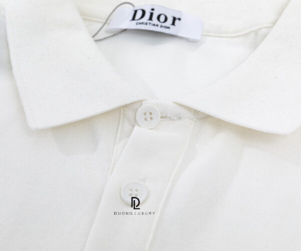 Áo Polo nam Dior CD Icon White màu trắng Like Auth