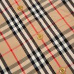 Áo sơ mi Burberry tay dài check print logo chữ