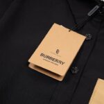 Áo Sơ mi tay dài Burberry Trafford with logo màu đen