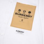 Áo Sơ mi tay dài Burberry Trafford with logo màu trắng