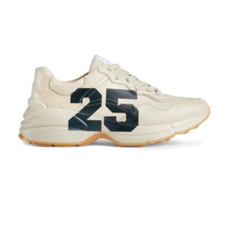 Giày Gucci Rhyton with 25 ‘Ivory Leather’ Like Auth