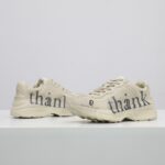 Giày Gucci Rhyton 'Think/Thank' Print Sneaker Like Auth