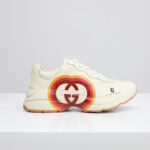 Giày Gucci Wmns Rhyton 'Interlocking G and Hearts' Like Auth