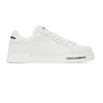 Giày sneaker Dolce & Gabbana màu trắng gót chữ đen