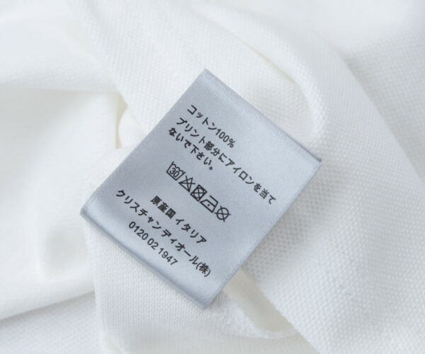 Áo Polo Dior Atelier Embroidered White ngực thêu chữ