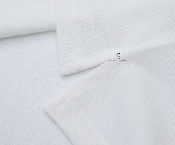 Áo Polo Gucci cổ thêu logo màu trắng Like Auth