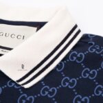 Áo polo Gucci GG Stretch màu xanh than Like Auth