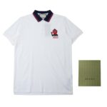 Áo Polo Gucci logo Patch white họa tiết quả dâu Like Auth