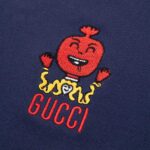 Áo Polo Gucci Onion Patch xanh navy Like Auth