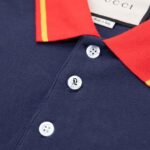 Áo Polo Gucci Onion Patch xanh navy Like Auth