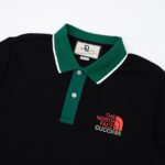 Áo Polo Gucci viền cổ xanh logo "The North Face"