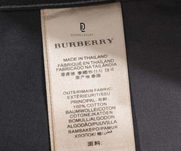 Áo sơ mi Burberry Brit Charcoal họa tiết caro sọc màu đen