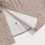 Áo sơ mi Burberry dài tay họa tiết logo chữ trắng