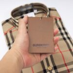 Áo sơ mi Burberry Poplin with Check Pattern họa tiết caro