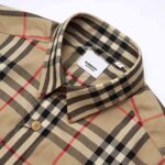 Áo sơ mi Burberry Poplin with Check Pattern họa tiết caro