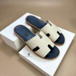 Dép Hermes Izmir Sandal đế gỗ lót xanh than Like Auth