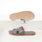 Dép Hermes Izmir Sandal Like Auth đế gỗ tag vân cá sấu