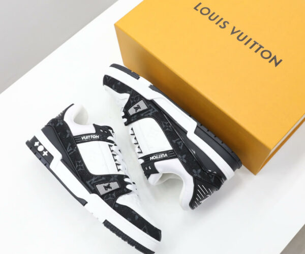 Giày Louis Vuitton LV Monogram Black Denim hoa đen Like Auth
