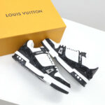 Giày Louis Vuitton LV Monogram Black Denim hoa đen Like Auth