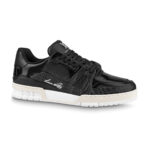 Giày Louis Vuitton LV Trainer Black Glaze họa tiết vân rạn like auth