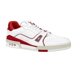 Giày Louis Vuitton LV Trainer Bordeaux gót đỏ Like Auth