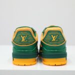 Giày Louis Vuitton LV Trainer Green Orange Like Auth