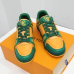 Giày Louis Vuitton LV Trainer Green Orange Like Auth