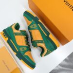 Giày Louis Vuitton LV Trainer Green Orange Like Auth