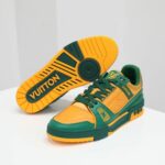 Giày Louis Vuitton LV Trainer Green Orange Like Auth