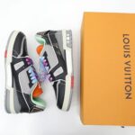 Giày Louis Vuitton LV Trainer Pink Blue Red Like Auth