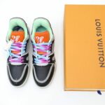 Giày Louis Vuitton LV Trainer Pink Blue Red Like Auth