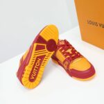 Giày Louis Vuitton LV Trainer Red Orange White Like Auth