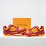 Giày Louis Vuitton LV Trainer Red Orange White Like Auth