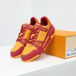 Giày Louis Vuitton LV Trainer Red Orange White Like Auth