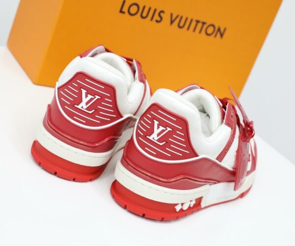 Giày Louis Vuitton LV Trainer Red White Like Auth