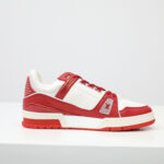 Giày Louis Vuitton LV Trainer Red White Like Auth