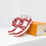 Giày Louis Vuitton LV Trainer Red White Like Auth