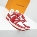 Giày Louis Vuitton LV Trainer Red White Like Auth