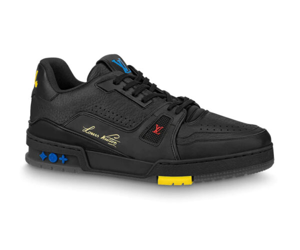 Giày Louis Vuitton LV Trainer Sneaker Black màu đen 54 Like Auth