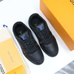 Giày Louis Vuitton LV Trainer Sneaker Black màu đen 54 Like Auth