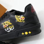 Giày Louis Vuitton LV Trainer Sneaker Tiger Black Like Auth