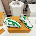 Giày Louis Vuitton Trainer 54 Signature Green White Like Auth