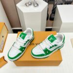 Giày Louis Vuitton Trainer 54 Signature Green White Like Auth