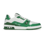 Giày Louis Vuitton Trainer 54 Signature Green White Like Auth