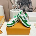 Giày Louis Vuitton Trainer 54 Signature Green White Like Auth