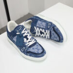 Giày Louis Vuitton Trainer Sneaker Denim Monogram Like Auth