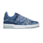 Giày Louis Vuitton Trainer Sneaker Denim Monogram Like Auth