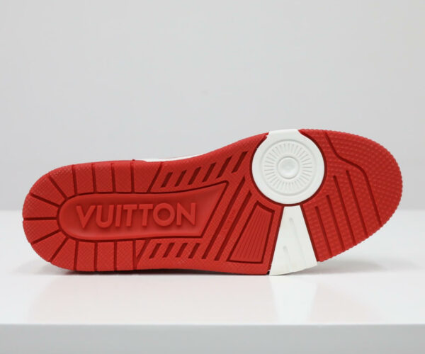Giày Louis Vuitton Trainer White and Red đế đỏ Like Auth