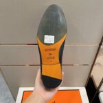 Giày Hermes Monterey Loafer da lì khóa lệch Like Auth