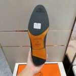 Giày lười Hermes Paris Loafer khóa chữ H màu đen Like Auth